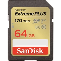 SanDisk SDXC karta 64GB Extreme PLUS  - Paměťové karty