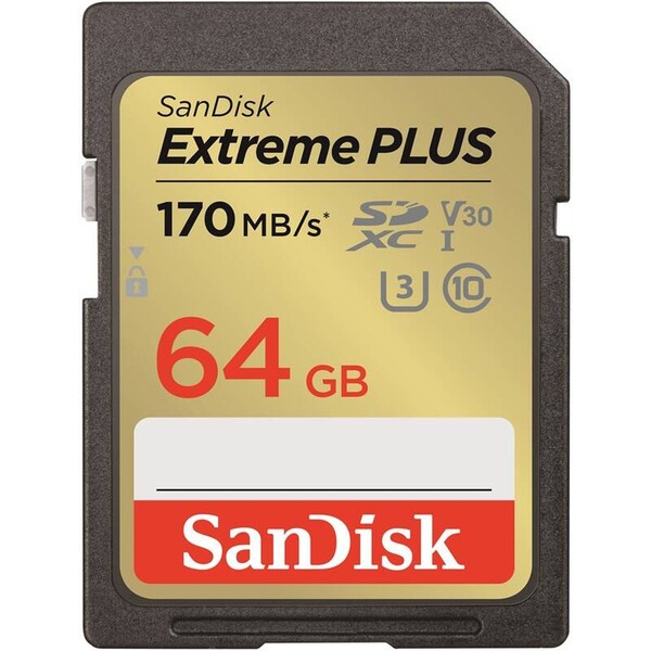 SanDisk SDXC karta 64GB Extreme PLUS SDSDXW2-064G-GNCIN