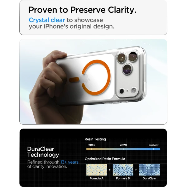 Spigen Ultra Hybrid MagSafe kryt iPhone 18 Pro Max/17 Pro Max clear orange - Pouzdra - Obrázek 48433d7d1b574a02a62d97e663e2b0a5