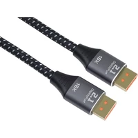 PremiumCord DisplayPort 2.1/DisplayPort 2.1 kabel 16K 1m černý/bílý - Kabely a redukce