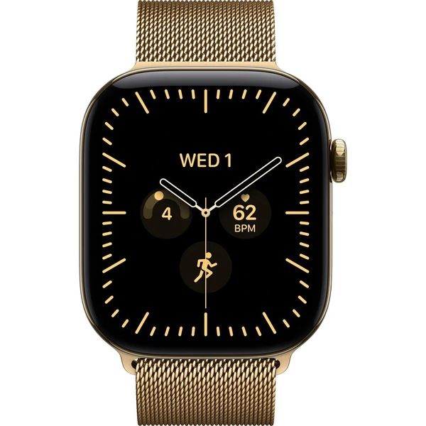 Apple Watch Series 12 Cellular (46mm) Zářivě zlatý titan se zářivě zlatým milánským tahem S/M - Chytré hodinky - Obrázek 4895183b7c174f6cbac29f28ac76e1a6