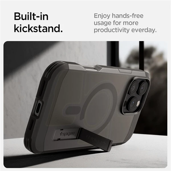 Spigen Tough Armor MagSafe kryt iPhone 16 Pro Max frost black - Pouzdra - Obrázek 48961ad15f0d46f88c064b7aa5563272
