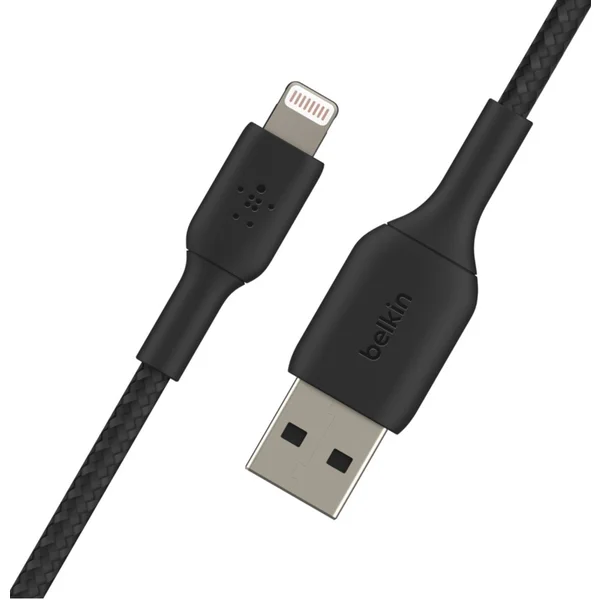 Belkin BOOST Charge Braided Lightning/USB-A napájecí kabel 2m černý - Kabely a redukce - Obrázek 4899400301