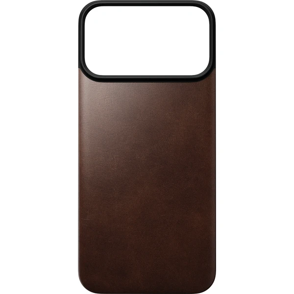 Nomad Magnetic Leather Back (Horween) MagSafe kožený kryt iPhone 17 Pro Max/18 Pro Max Rustic - Pouzdra - Obrázek 489fd1a079c54bdf9dda8364ee4917d5