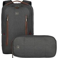 WENGER CITY UPGRADE 16" batoh na notebook s ledvinkou šedý - Batohy