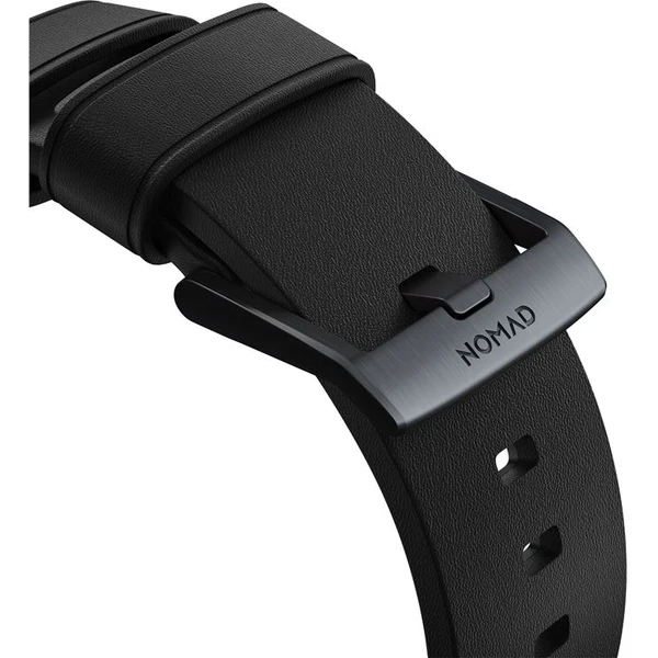 Nomad Active Strap Pro hydrofobní kožený řemínek Apple Watch 49/45/44/42mm černý/černý - Řemínky - Obrázek 48G1000K01