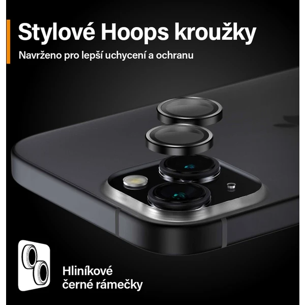 PanzerGlass HoOps ochranné kroužky Apple iPhone 15/15 Plus - Ochranné folie a skla - Obrázek 48TS100501