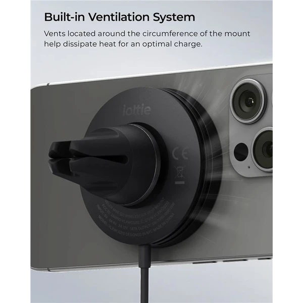 iOttie Velox MagSafe Qi2 Wireless Air Vent Mount držák do auta černý - Držáky - Obrázek 48e3e7874aac4f62ae2e0d9390b17e24