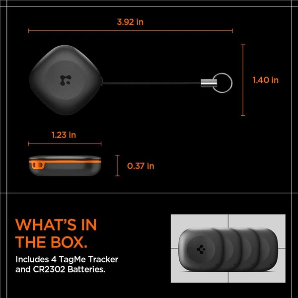 Spigen Bluetooth Tracker TagMe lokátor s Apple Find My černý - Lokátory - Obrázek 48f05734eaff40fe92cf7a3c6c7ef63a