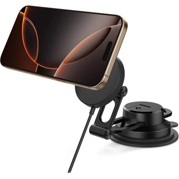 Spigen OneTap Pro 3 MagFit Qi2 MagSafe Fast Wireless Charger Stand, IOS 17, Standby Mode, Compatible With IPhone 17 16 15 14 13 12, Apple Watch, AirPods Pro 2/3