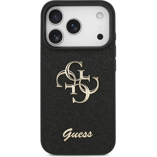 Guess PU Fixed Glitter 4G Metal Logo kryt iPhone 17 Pro černý - Pouzdra - Obrázek 492e68cfdc7841dc8b5890e5a5ae697f