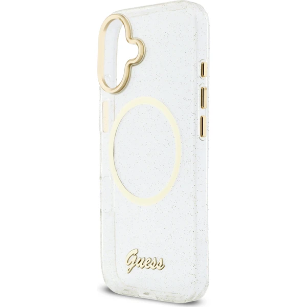 Guess IML Glitter Script Strap MagSafe kryt iPhone 17 čirý - Pouzdra - Obrázek 493fa394690c4577a5fc4894b7f04dbb