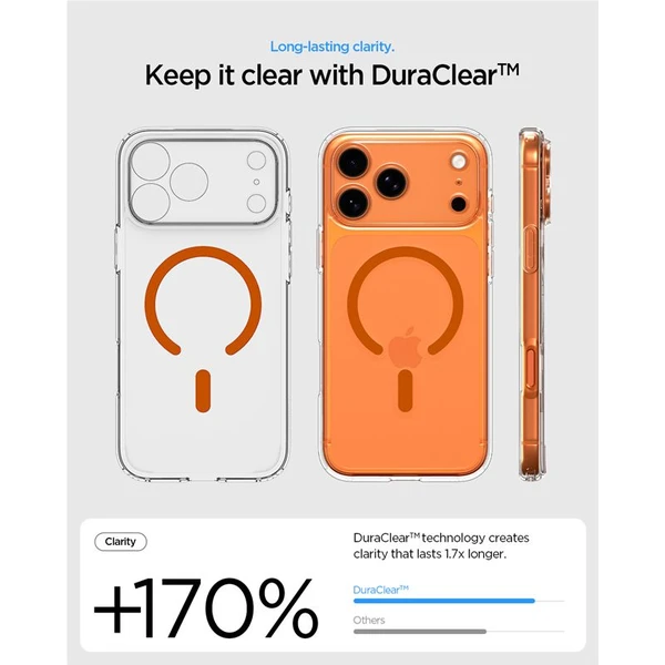 Spigen Ultra Hybrid MagSafe kryt iPhone 17 Pro clear orange - Pouzdra - Obrázek 4945fe61365f4820b0d125e8a1a0b16c