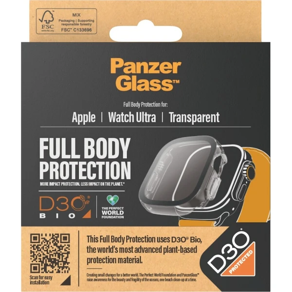 PanzerGlass Apple Watch Ultra 3/2/1 ochranný kryt s D3O - čirý rámeček - Pouzdra - Obrázek 4963458657824d8bb336c4c405456a6d