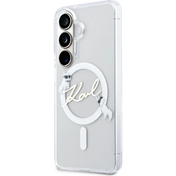 Karl Lagerfeld IML Choupette Karl Script Logo Magnetic kryt Samsung Galaxy S26 čirý - Pouzdra - Obrázek 496c01040931407e9a6576749a886e1d