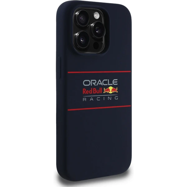 Oracle Red Bull Racing Silicone Horizontal Logo MagSafe kryt iPhone 15 Pro modrý - Pouzdra - Obrázek 497174b479c14a339279879f3d9380b6