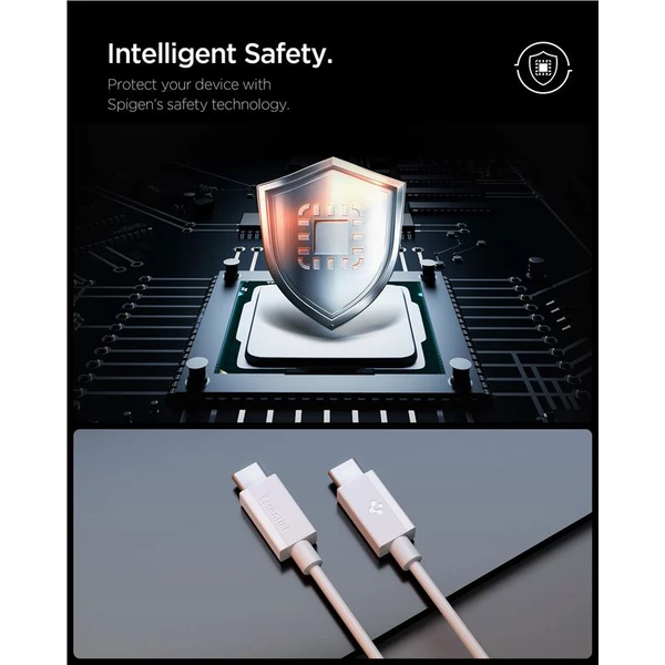 Spigen Essential USB-C/USB-C napájecí kabel 60W 2m bílý - Kabely a redukce - Obrázek 497b553df9f14e59a17eb9ec4219c430