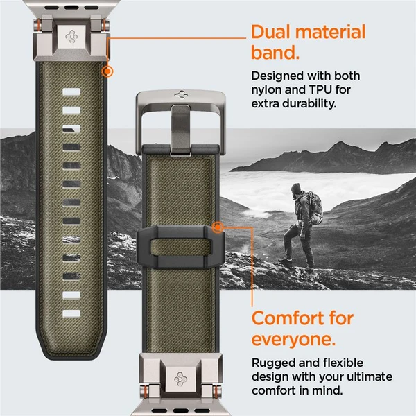 Spigen DuraPro Armor řemínek Apple Watch Ultra 49/46/45/44/42mm tmavě zelený - Řemínky - Obrázek 499af55696904d41b00796c33cba9dea