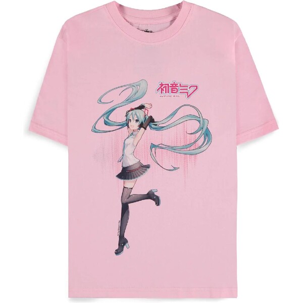 Tričko dámské Hatsune Miku - Dancing Miku M Růžová