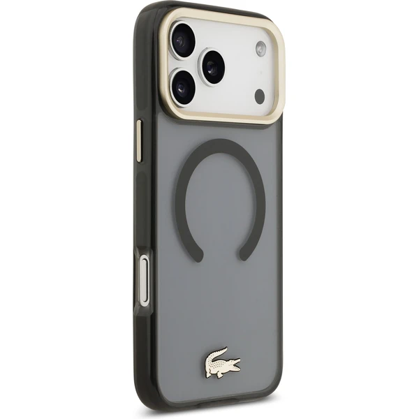 Lacoste PC/TPU Frosted Finish Gold Logo MagSafe kryt iPhone 17 Pro Max černý - Pouzdra - Obrázek 49a0b445e3d14ef78a647efd27a3d6e9