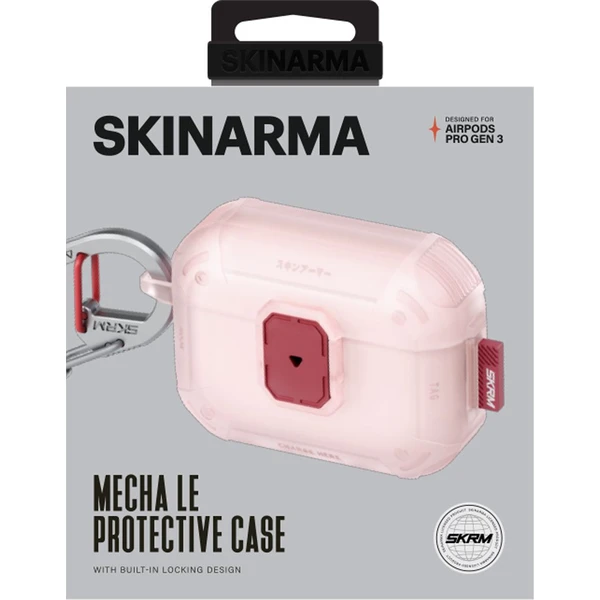 SKINARMA Mecha LE (Lock Edition) pouzdro AirPods Pro 3 světle růžové - Pouzdra - Obrázek 49d8210c6ecc4fbaa64024dfac97e3f5