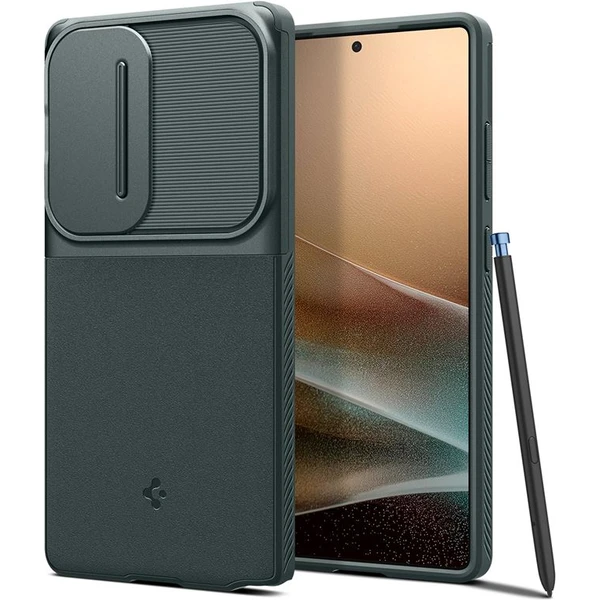 Spigen Optik Armor kryt Samsung Galaxy S25 Ultra zelený - Pouzdra - Obrázek 49db24b3e211468d8475ee8902e7db1b