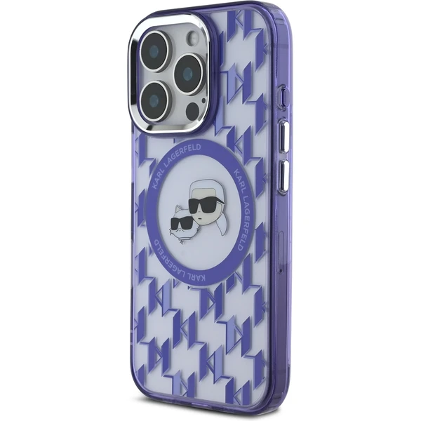 Karl Lagerfeld IML Monogram K&CH Heads MagSafe kryt pro iPhone 16 Pro Max fialový - Pouzdra - Obrázek 49ff2742b3e94d57b9646db235d461f2