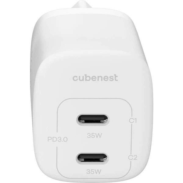 CubeNest S2D1 síťová nabíječka 35W bílá - Nabíječky - Obrázek 4AB3000J01