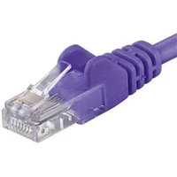 PremiumCord RJ45/RJ45 Cat6 UTP patch kabel 2m fialový - Kabely a redukce