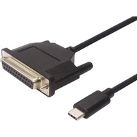 PremiumCord USB-C/LPT redukce 1,5m černá - Kabely a redukce