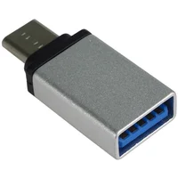 PremiumCord USB-C/USB-A redukce stříbrná - Kabely a redukce