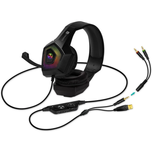 CONNECT IT BATTLE RGB Ed. 3 herní sluchátka černá - Sluchátka - Obrázek 4ANFF00101