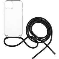 FIXED Pure Neck kryt s černou šňůrkou na krk pro Apple iPhone 14 - Pouzdra