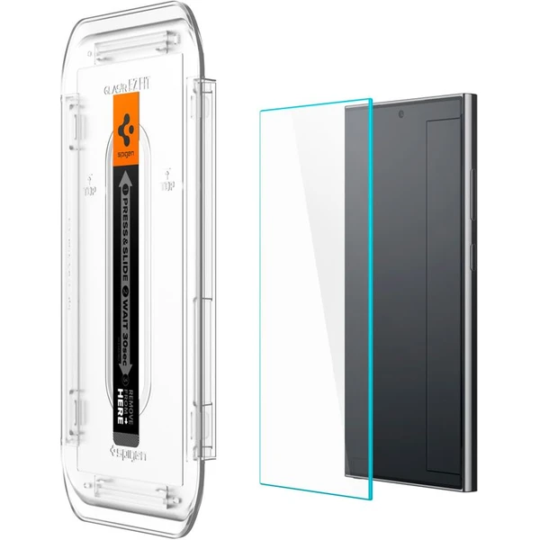 Spigen Glass tR EZ Fit HD 2 Pack ochranné sklo Samsung Galaxy S24 Ultra čiré - Ochranné folie a skla - Obrázek 4B63000N01
