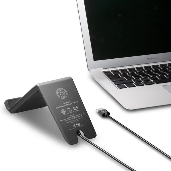 Spigen Essential F303W bezdrátová nabíječka s rychlonabíjením černá - Nabíječky - Obrázek 4B6M000101