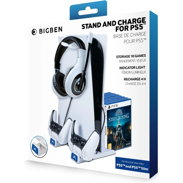 Bigben multifunkční nabíjecí stojan pro PS5 - Dokovací stanice - Obrázek 4BB4000K01