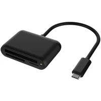 PremiumCord Adaptér USB3.1 Typ-C -  Čtečka karet CFAST2.0+SD3.0+Micro SD 3.0 černý - Redukce