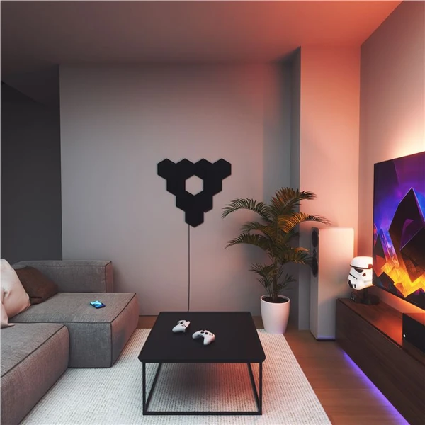 Nanoleaf Shapes v limitované edici Black Hexagons Expansion 3 Pack - Chytrá osvětlení - Obrázek 4BQ2000J01
