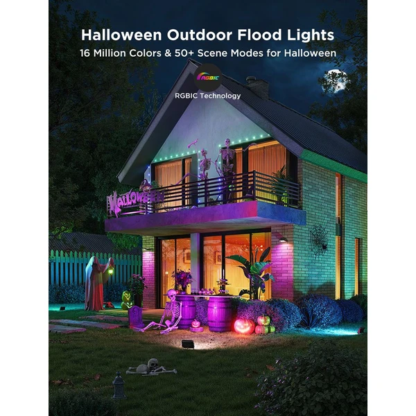 Govee Flood Lights 2 venkovní SMART LED světla 4ks - Chytrá osvětlení - Obrázek 4BQK000K01