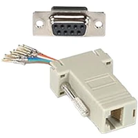 PremiumCord COM (DE-9)/RJ45 redukce šedá - Kabely a redukce