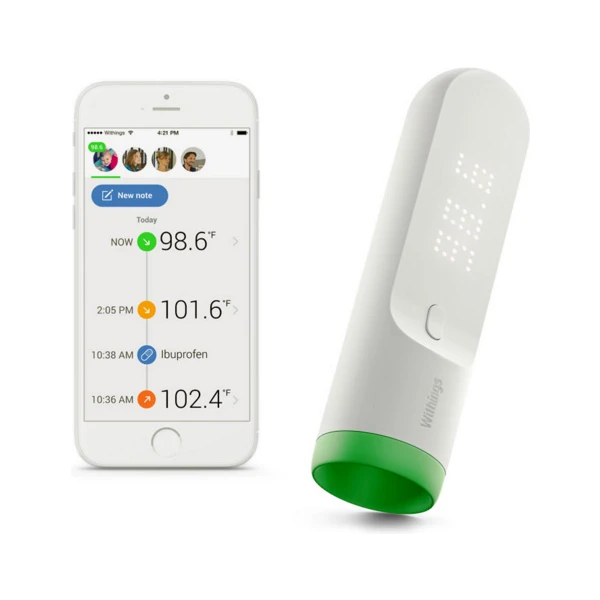 Withings Thermo chytrý tělesný teploměr bílý - Teploměry - Obrázek 4C0I000101