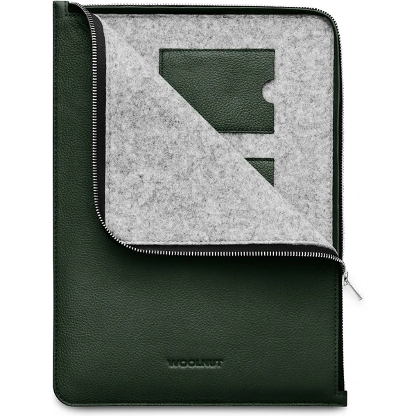 Woolnut Leather Folio kožené pouzdro pro MacBook Air 13"/MacBook Pro 14"/MacBook Pro 13 tmavě zelené - Pouzdra - Obrázek 4CG7000601