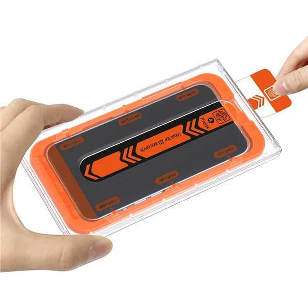 Mobile Origin Orange Screen Guard 2 Pack 2,5D ochranné sklo s aplikátorem iPhone 15 Pro/15 - Ochranné folie a skla - Obrázek 4DJA000601