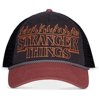 Trucker kšiltovka Wrangler Stranger Things - Flame Logo - Kšiltovky a čepice