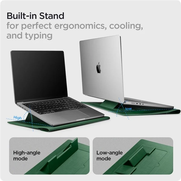 Spigen Valentinus S pouzdro pro notebook 14" zelené - Pouzdra - Obrázek 4EA1000P01