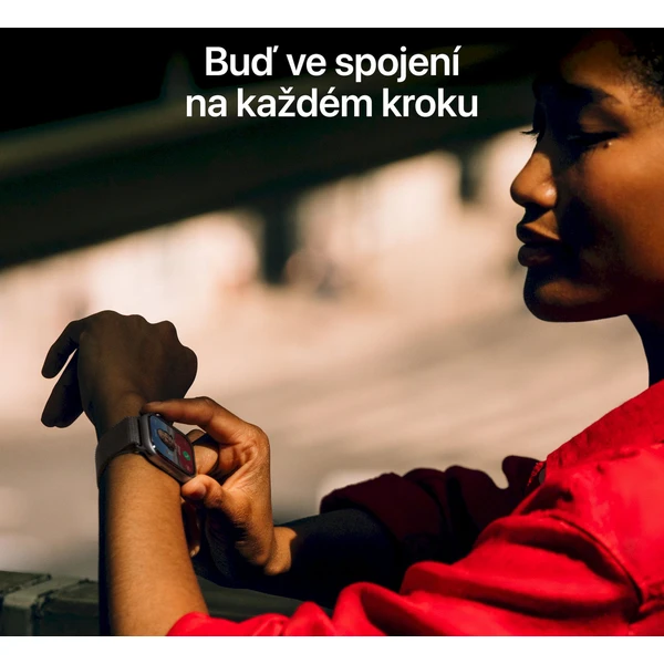 Apple Watch Series 11 Cellular (42mm) Stříbrný hliník s mlžně fialovým sportovním řemínkem S/M - Chytré hodinky - Obrázek 4EQH000K01