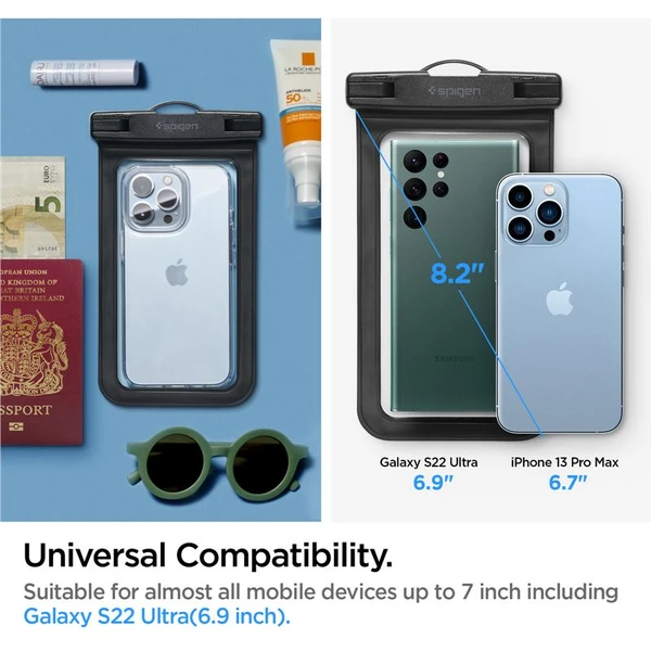 Spigen Aqua Shield voděodolné pouzdro A601 1 Pack černé - Pouzdra - Obrázek 4FA4000601