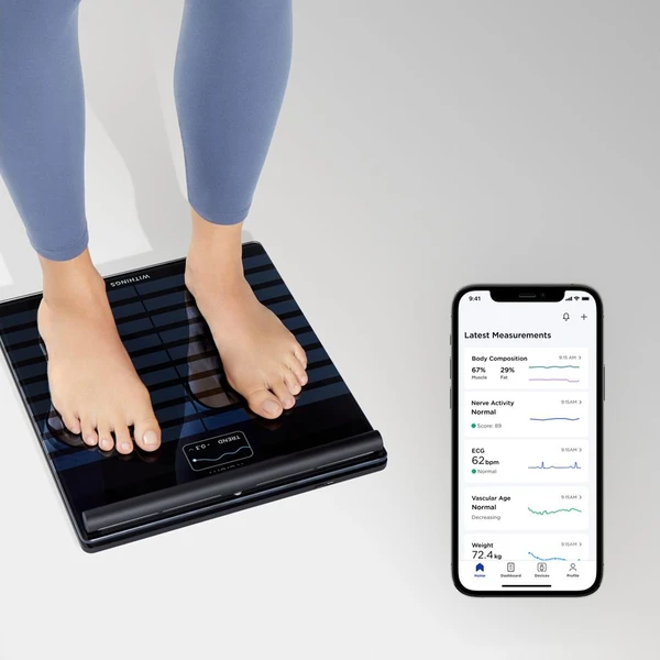 Withings Body Scan chytrá zdravotní stanice černá - Chytré váhy - Obrázek 4FHP100501