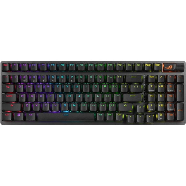 ASUS ROG Strix Scope II 96 bezdrátová herní klávesnice (US) (RX SNOW) černá - Klávesnice - Obrázek 4G77000701