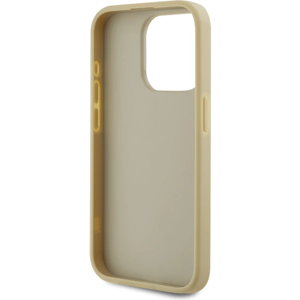 Karl Lagerfeld Wrinkled PU Signature Logo zadní kryt iPhone 15 Pro Max zlatý - Pouzdra - Obrázek 4GN5000J01